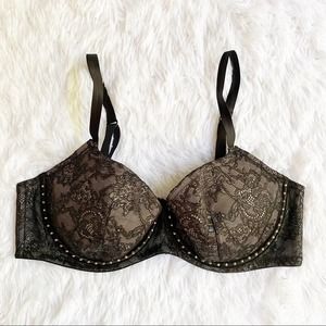 VS VERY SEXY BALCONET BRA BLACK LACE 38B NWT